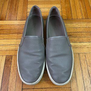 Vince Perforated Leather Blair Sneaker Loafers Grey Women's 7.5